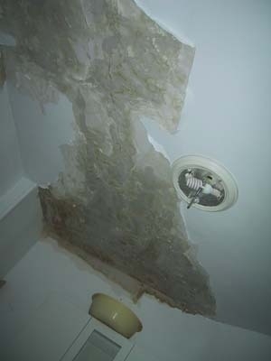 Torn ceiling